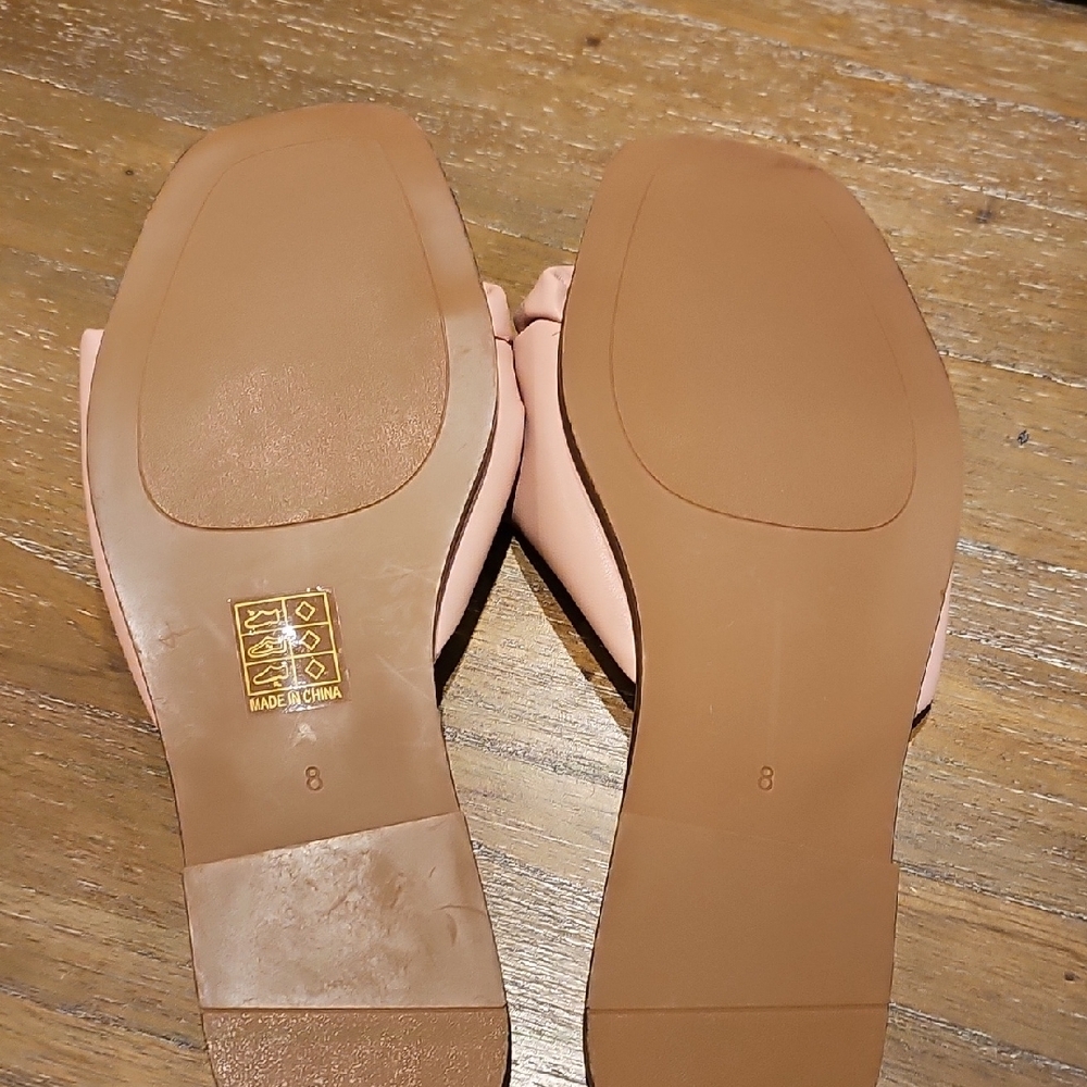 Altar'd State Pink Slide Sandals with Knotted Design - Picture 3 of 3